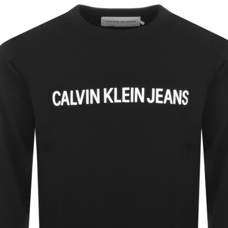 Alternative Image for ProductCalvin Klein Jeans Institutional Sweatshirt Black2